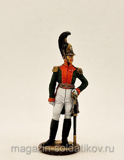 Миниатюра из олова Полковник Лейб-гвардии драгунского полка. Россия 1810-15 гг, Студия Большой полк (ИЛ0476.12.02.54) (ИЛ0476.12.02.54)