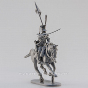Сборная миниатюра из смолы Улан карабинер, 28 мм, Аванпост - фото