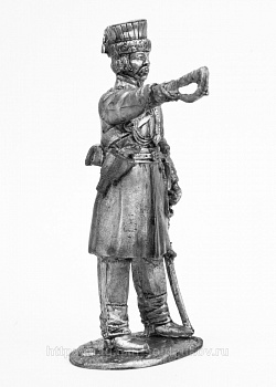 Миниатюра из олова 767 РТ Урядник калмыцких полков 1812-14 гг, 54 мм, Ратник