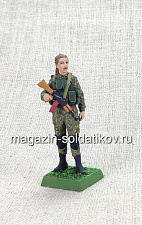 Девушка,современная армия, 54 мм - фото