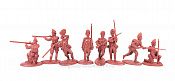 Солдатики из пластика LOD005 1/2 набора Британские гренадеры, 8 фигур, цвет бордовый 1:32, LOD Enterprises - фото