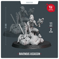 Сборные фигуры из смолы Ravenous Assassin, 28 мм, Артель авторской миниатюры «W»