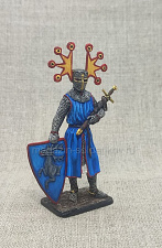 Миниатюра из олова Рыцарь-миннезингер, XIII век, 54 мм, Большой полк - фото