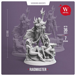 Сборные фигуры из смолы Raidmaster + 2 Female Slaves, 28 мм, Артель авторской миниатюры «W»