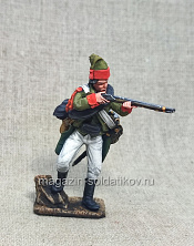 Русский егерь, Альпы 1799 г., 54 мм, Студия Большой полк - фото