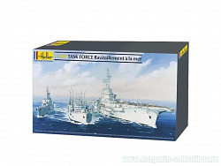 Сборная модель из пластика Корабль Task force «Raviillement a la Mer» 1:400 Хэллер