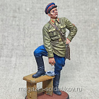 Офицер Госбезопасности НКВД СССР, 1939-42 гг. СССР, 54мм, Красный фронт, 54 мм (КФ-013) (КФ-013)