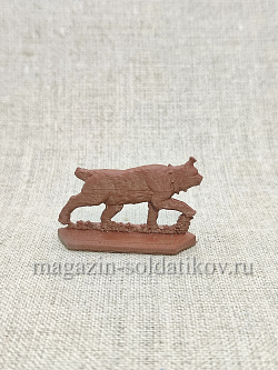 Солдатики из пластика Рысь боевая 2, цвет - коричневый, Воины и битвы (CN313_2) (CN313_2)
