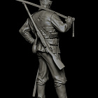 Сборная миниатюра из смолы Русский казак №2. Козьма, 75мм, Shot Mini (RIA-K-4) (RIA-K-4)