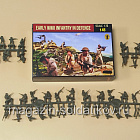 Солдатики из пластика M162 Early WWII US Infantry in Defence (1/72) Strelets (М162) (М162)