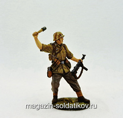 Автоматчик с гранатой, Вермахт 1942-45 гг., 54 мм, Студия Большой полк