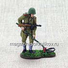 Ряд.сапёрных частей Красной Армиии с миноискателем 1943-45 гг., 54 мм (QF0044) (QF0044)