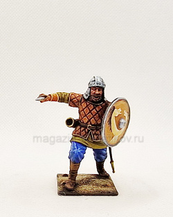 Миниатюра из олова Славянский воин IX век, 54 мм, Большой полк