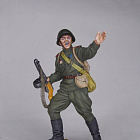 Миниатюра в росписи Гвардии рядовой Красной Армии, 1943-45 гг. СССР, 1:32, Сибирский партизан (СП071) (СП071)