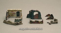 Сборная модель из пластика ИТ Аксессуары Стены и руины 2 (1/72) Italeri