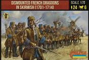 254 Dismounted French Dragoons in Skirmish (1/72) Strelets