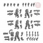 Сборные фигуры из смолы Male Enforcers (Арбитры-М база) L.E.U. 28 мм, Артель авторской миниатюры «W»