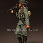 Сборная фигура из смолы SM 3534 Немецкий пулеметчик с MG 34 на марше., 1:35, SOGA miniatures