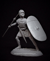 Сборная миниатюра из смолы Римский легионер №1, III век до н.э., 54 мм, TRILOKA miniatures - фото