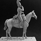 Сборная миниатюра из смолы Русский офицер Лейб-Гвардии драгунского полка, 1812 г, 54 мм, Chronos miniatures
