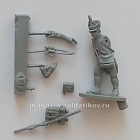 Сборная миниатюра из смолы Артиллерист с зарядной сумкой, Франция, 28 мм, Аванпост