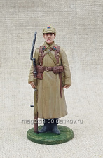 Боец РККА в шинели, 1939-43 гг., 54 мм, Soldanir - фото