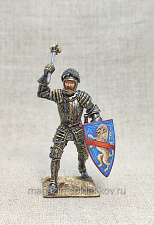 Миниатюра из олова Готический рыцарь, 54 мм, Студия Большой полк - фото