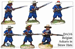 Фигурки из металла Аскари в соломенных шляпах, 28 mm Foundry (DA 36) (DA 36)