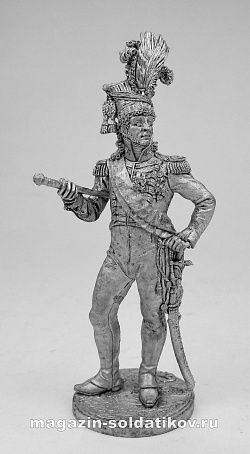 Миниатюра из олова Король Неаполитанский, маршал Франции Иохаим Мюрат 1810-12 гг, 54 мм EK Castings