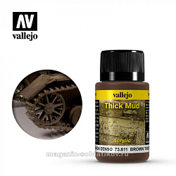 Weathering effects, Густая грязь, коричневая Vallejo (73811) (73811)