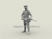 Сборная фигура из смолы SM 3122 Капитан РККА с трофейным мечом син-гунто. Халхин-Гол. 1939 г., 1:35, SOGA miniatures - фото