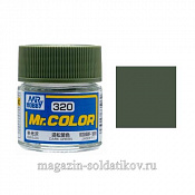 Краска художественная 10 мл. темно-зеленая, Mr. Hobby - фото
