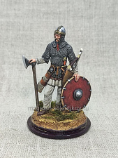 Миниатюра из олова Русский воин X-XI вв., 54 мм, Студия Большой полк - фото