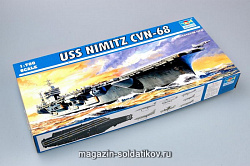 Сборная модель из пластика Авианосец CVN - 68 «Нимиц» 1:700 Трумпетер