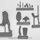 Сборная миниатюра из металла Офицер егерских команд гвардейских полков, Россия 1786-97, 54 мм, Chronos miniatures