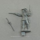 Сборная миниатюра из смолы Офицер с пистолетами, Тридцатилетняя война 28 мм, Аванпост