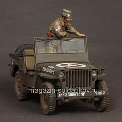 Сборная фигура из смолы 1-ой лейтенант 101-й воздушно-десантной дивизии США. 1944., 1:35, SOGA miniatures (SM 3510) (SM 3510)