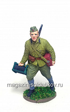 Связист с катушкой, РККА, 54мм - фото