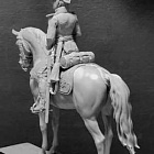 Сборная миниатюра из металла Обер-офицер армейских драгунских полков, Россия 1812-14, 54 мм, Chronos miniatures