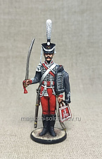 Миниатюра из олова Русский гусар Сумского полка, 54 мм, Студия Большой полк - фото