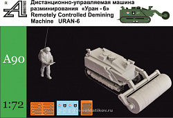 Сборные фигуры из смолы Саперный робот «Уран-6» 1:72, Alex miniatures (А90) (А90)