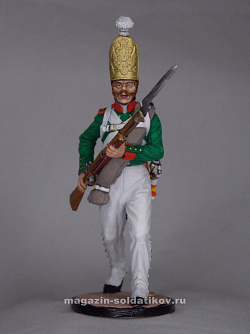 Миниатюра в росписи Гренадер Павловского гренадерского полка. Россия, 1811-13 гг. 1:32, Сибирский партизан (СП052) (СП052)