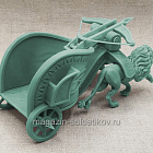 Фигурка из смолы Колесница, сизый цвет (GK-017/2) (GK-017/2)