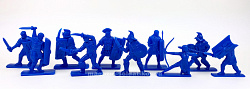 Солдатики из пластика Последняя битва, набор из 10 фигур (синий) 1:32, ИТАЛМАС