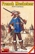 16009  Французский мушкетер, XVII в. MiniArt (1/16)