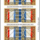 Знамена, 28 мм, Наполеоника, Франция (1812-1814), Пехота