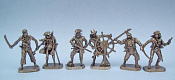 Фигурки из металла Пираты, набор №2 (латунь) 6 шт, 40 мм, Солдатики Публия - фото