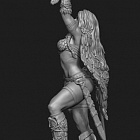 Сборная миниатюра из смолы Female Barbarian, First Legion