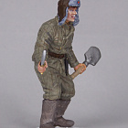 Миниатюра в росписи Боец Красной Армии, 1941-43 гг. СССР, 1:32, Сибирский партизан (СП037) (СП037)