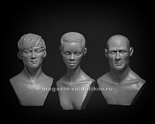 Сборная миниатюра из смолы , Набор бюстов, 1:9, Altores studio - фото